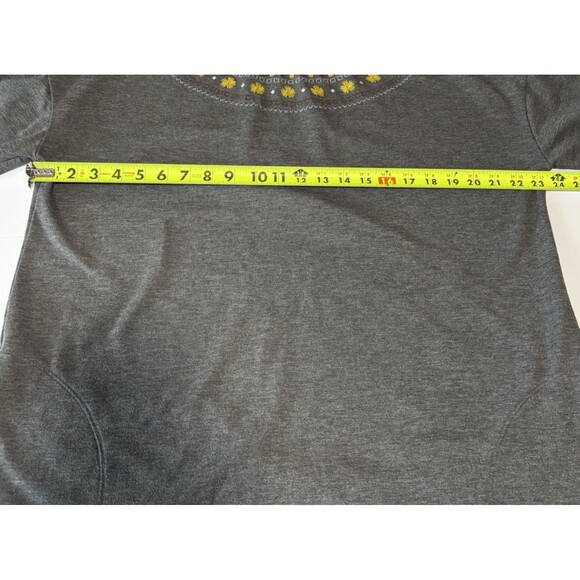 Matilda Jane Dress Women's Size XL Gray Floral Embroidered Knit Just Imagine - Picture 7 of 10